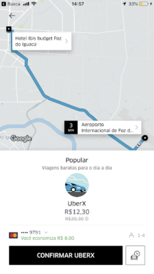 Uber em Foz do Iguaçu